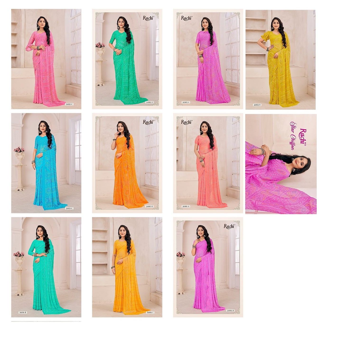 Star Chiffon 130 Ruchi Sarees
