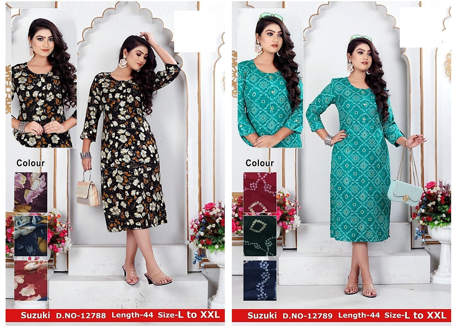 Suzuki Zoya Rayon Knee Length Kurtis