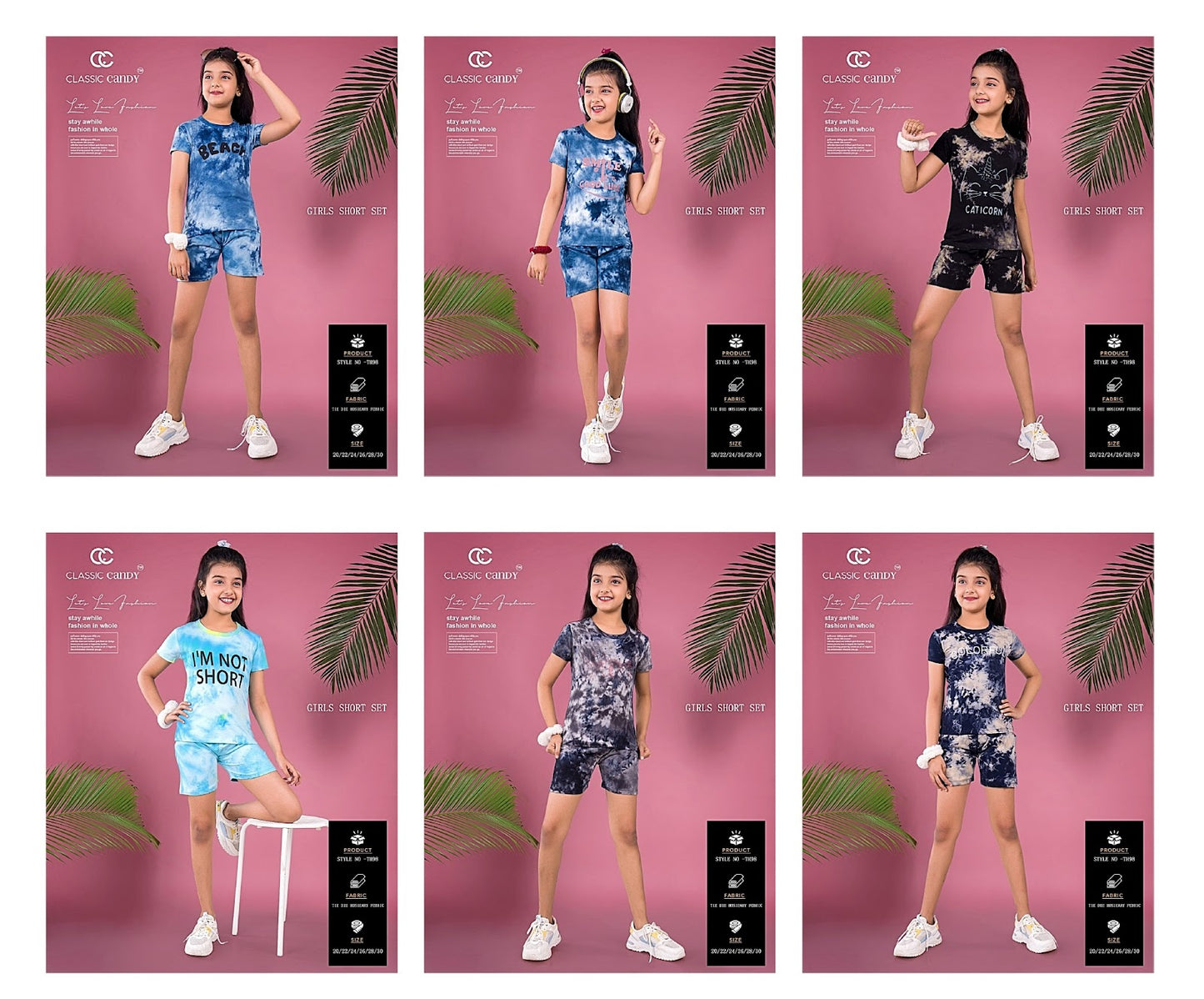 Th-98-New-Classic-Candy-Tie-Dye-Girls-Night-Suits