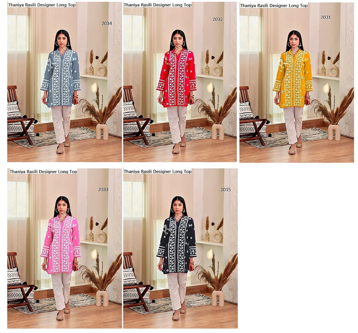 Thaniya Rasili Rayon Designer Long Top