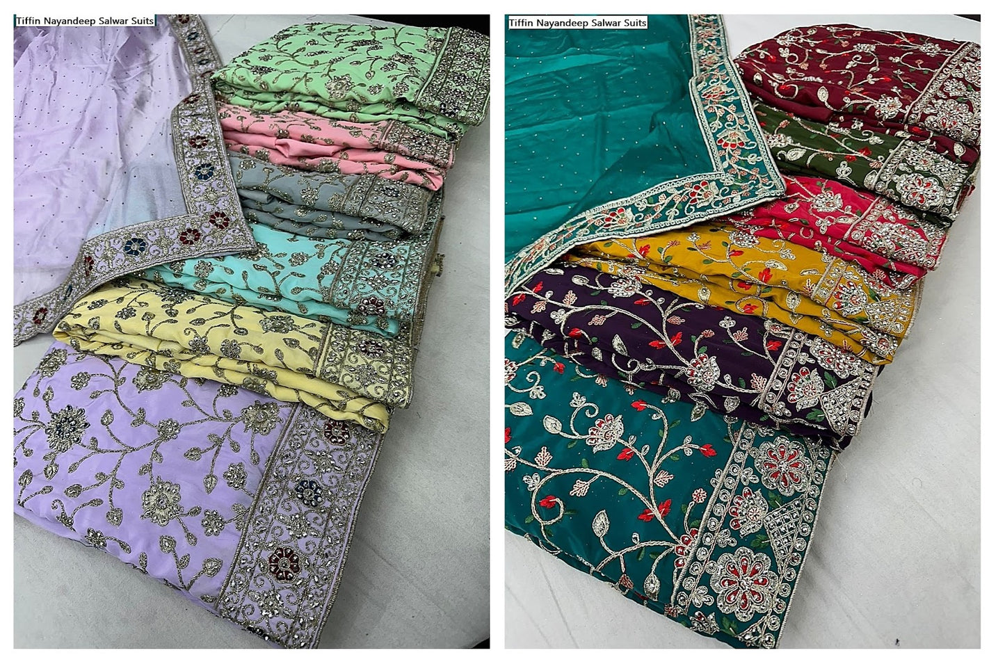 Tiffin Nayandeep Crape Salwar Suits