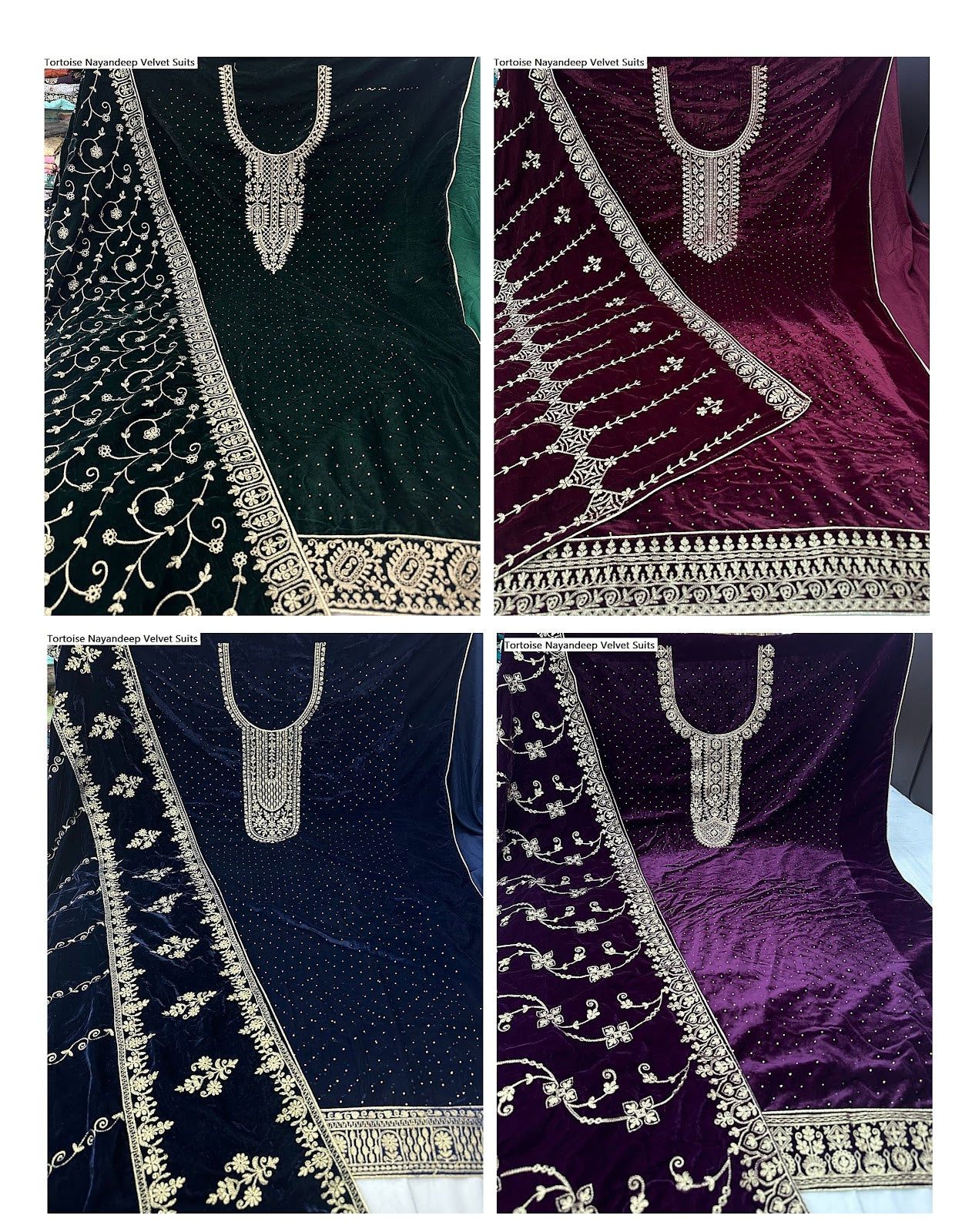 Tortoise Nayandeep Velvet Suits