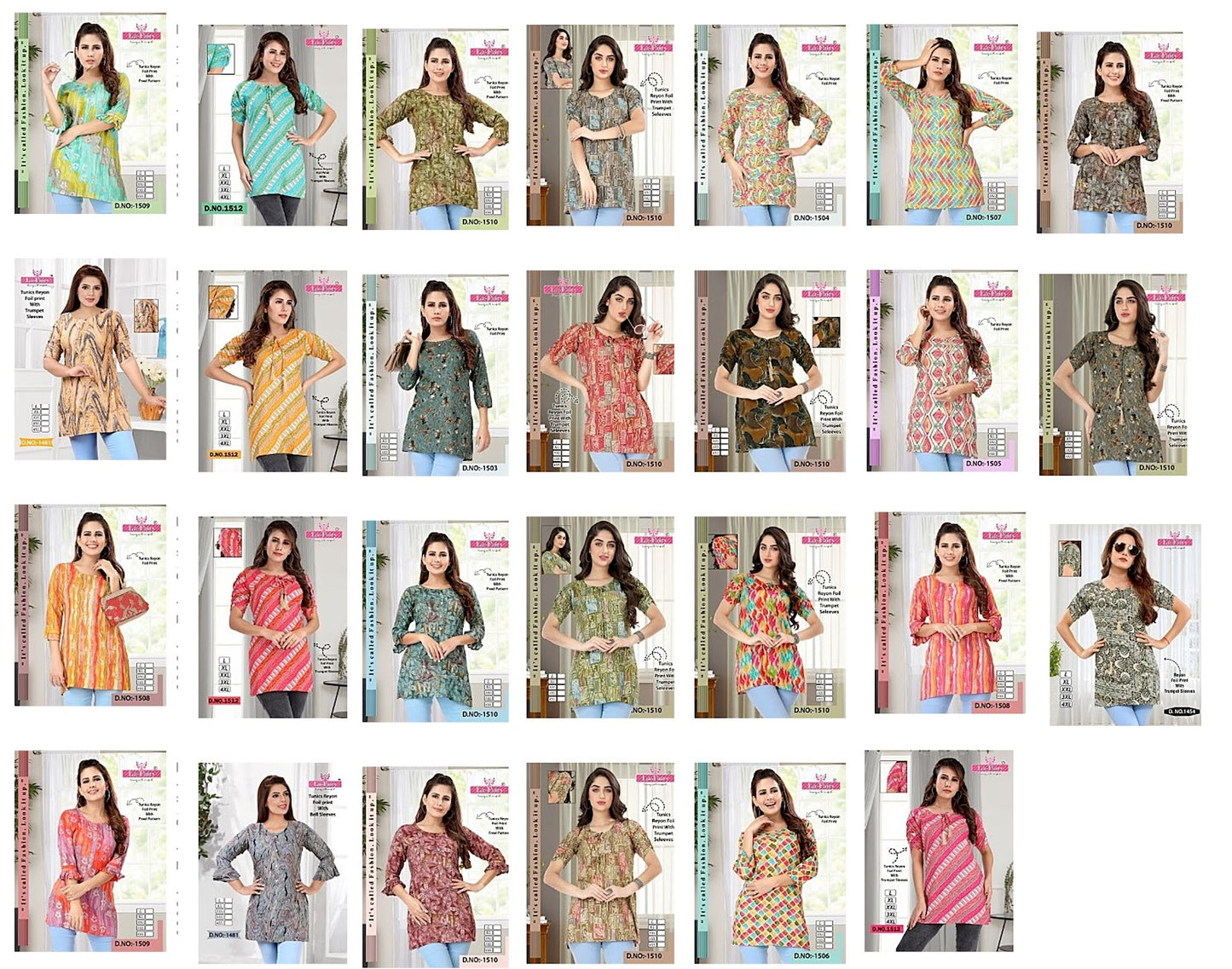 Tunics-0302 La Fairy Rayon Stylish Tops