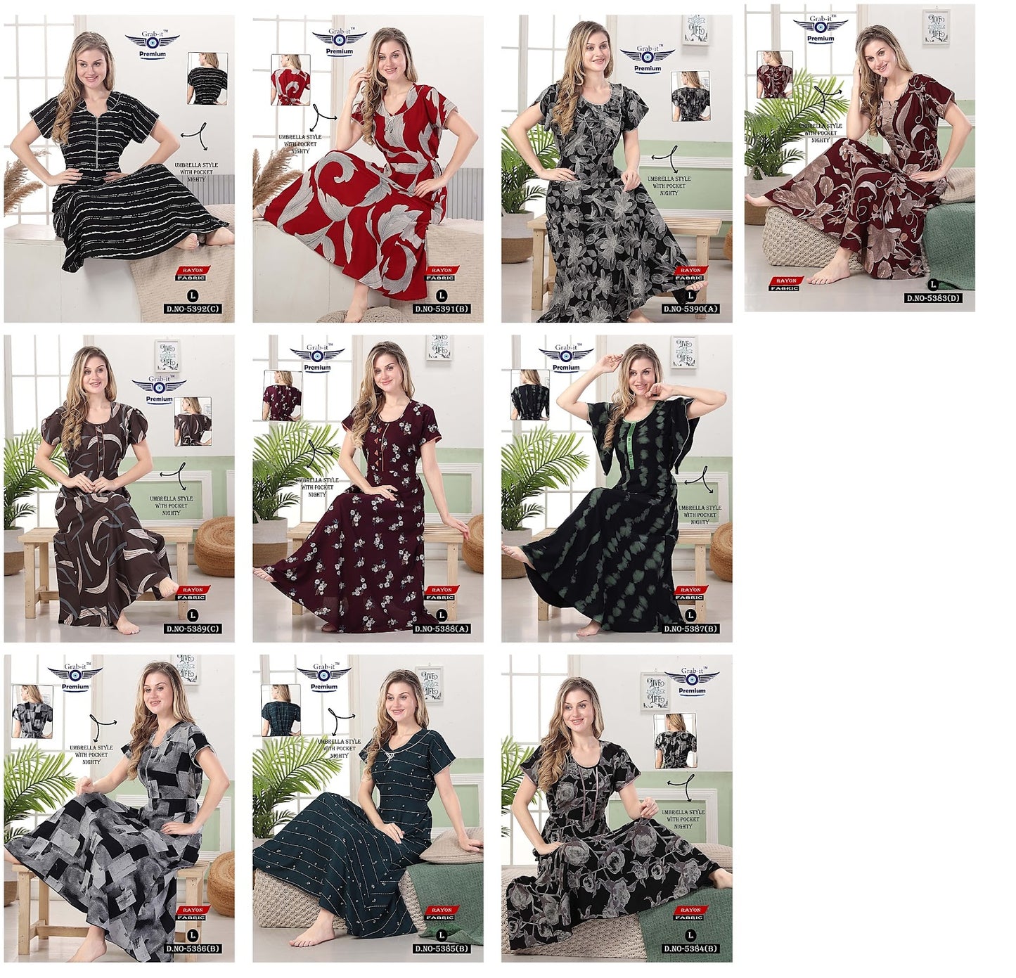 Umbrella Style 1106 Grab It Night Gowns