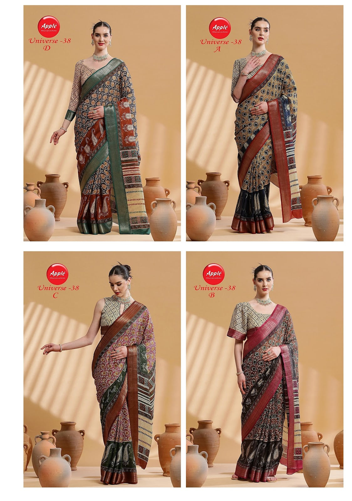Universe 38 Apple Sarees