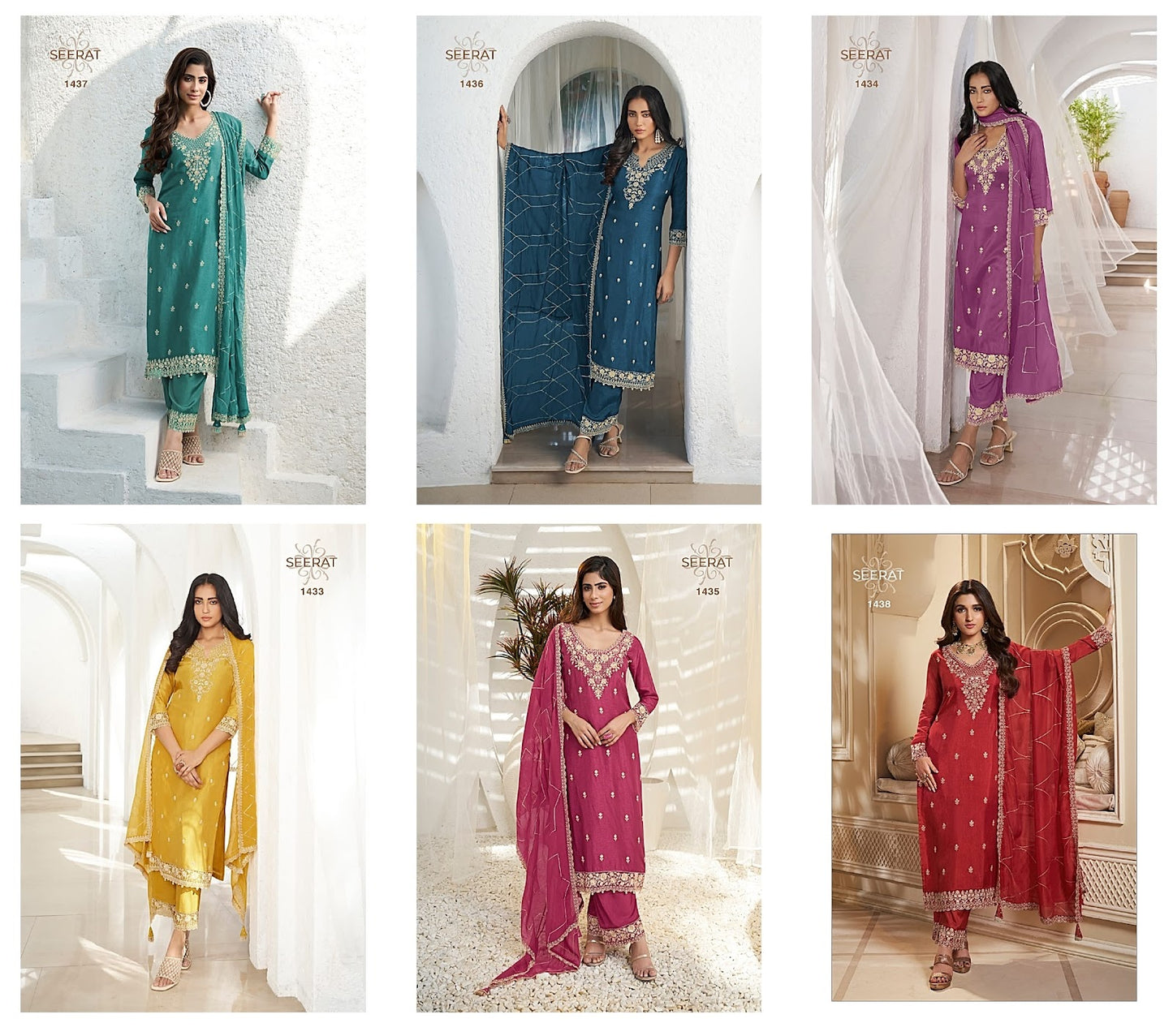 Vinay Combo Set Seerat Readymade Pant Style Suits