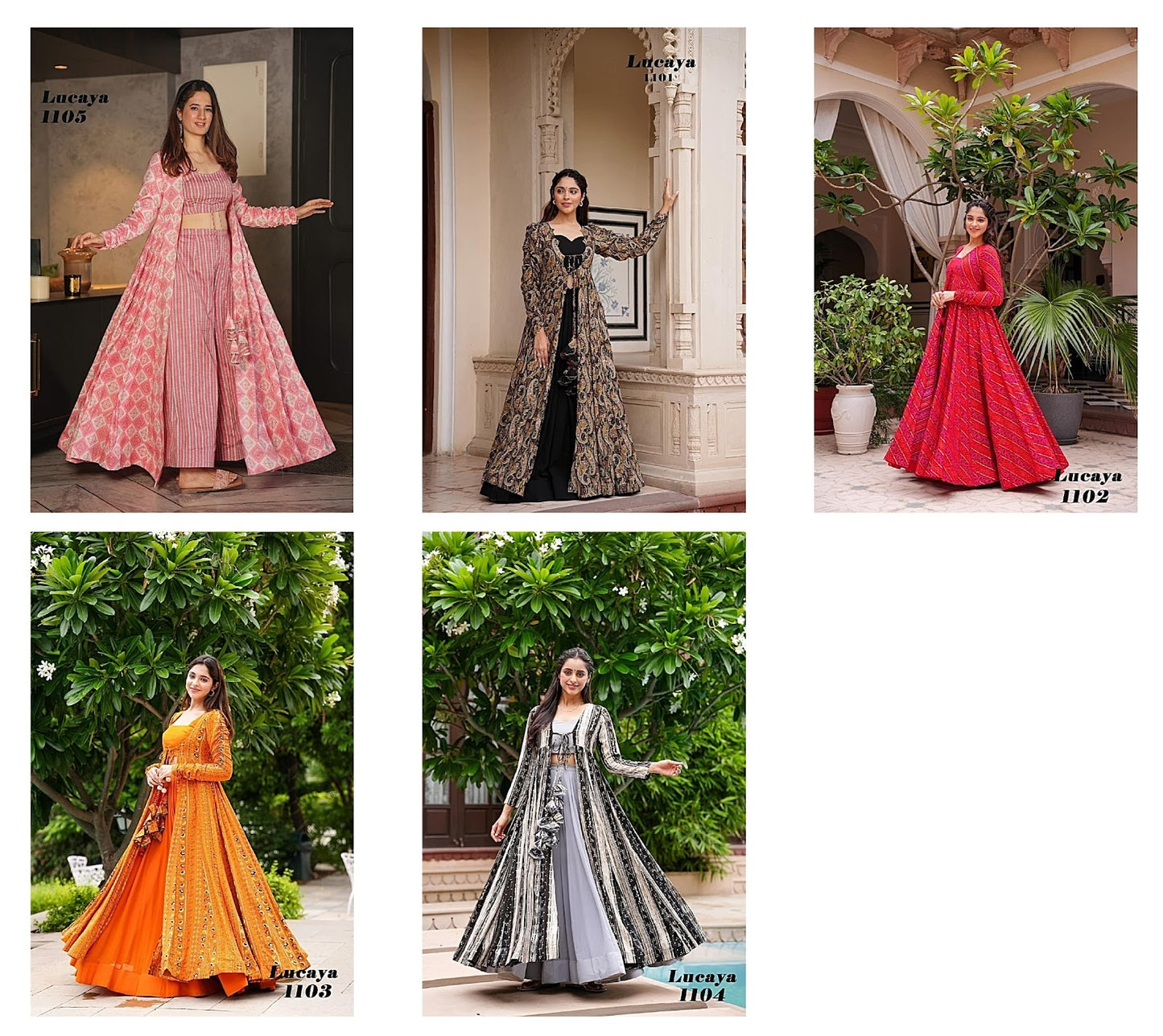 Vol 11 Lucaya Pure Rayon Indo Western Pair