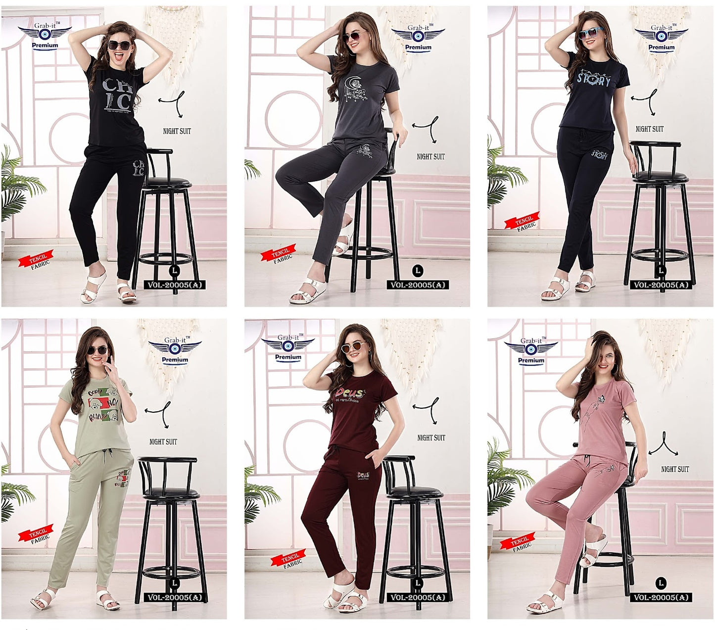 Vol 20005 Grab It Pyjama Night Suits