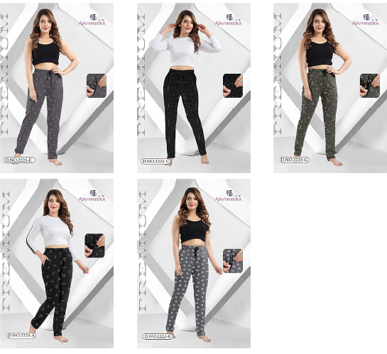 Vol 2225 Kavyansika Cotton Women Night Lower