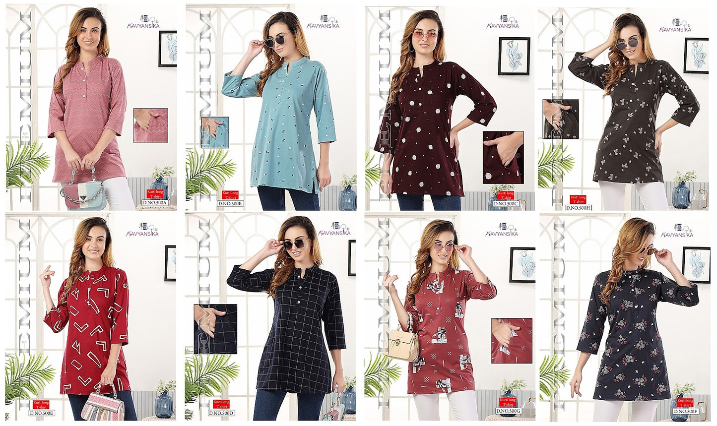 Vol 500 Kavyansika Short Kurtis