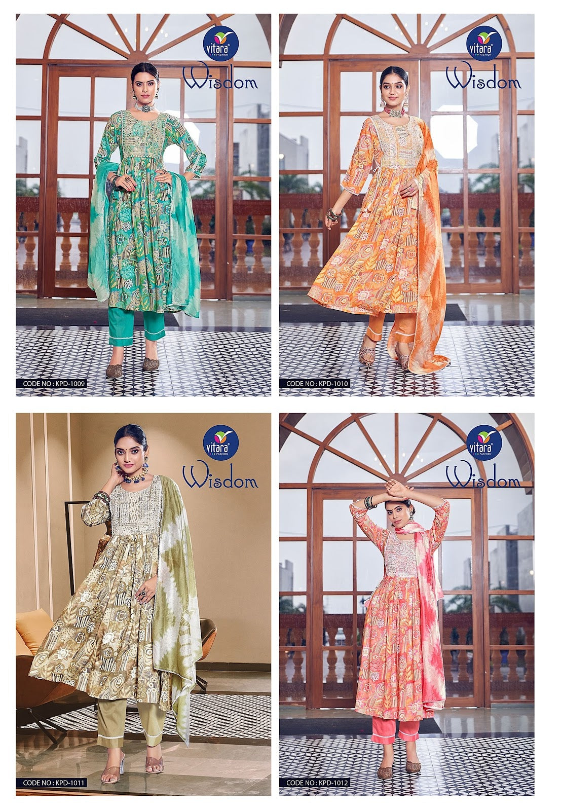 Wisdom Vitara Rayon Readymade Pant Style Suits