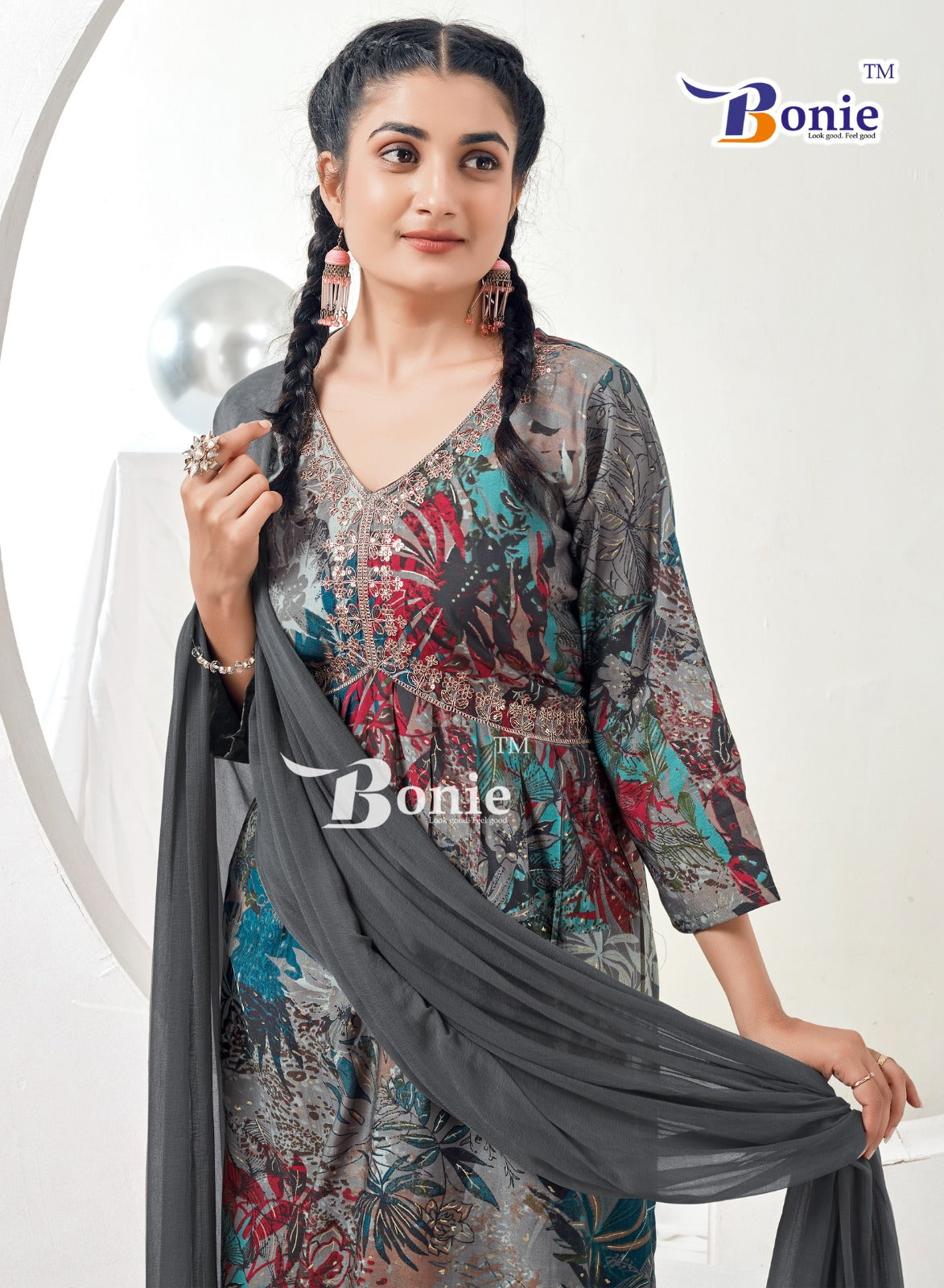 Ahana Vol 3 Bonie Chanderi Readymade Pant Style Suits