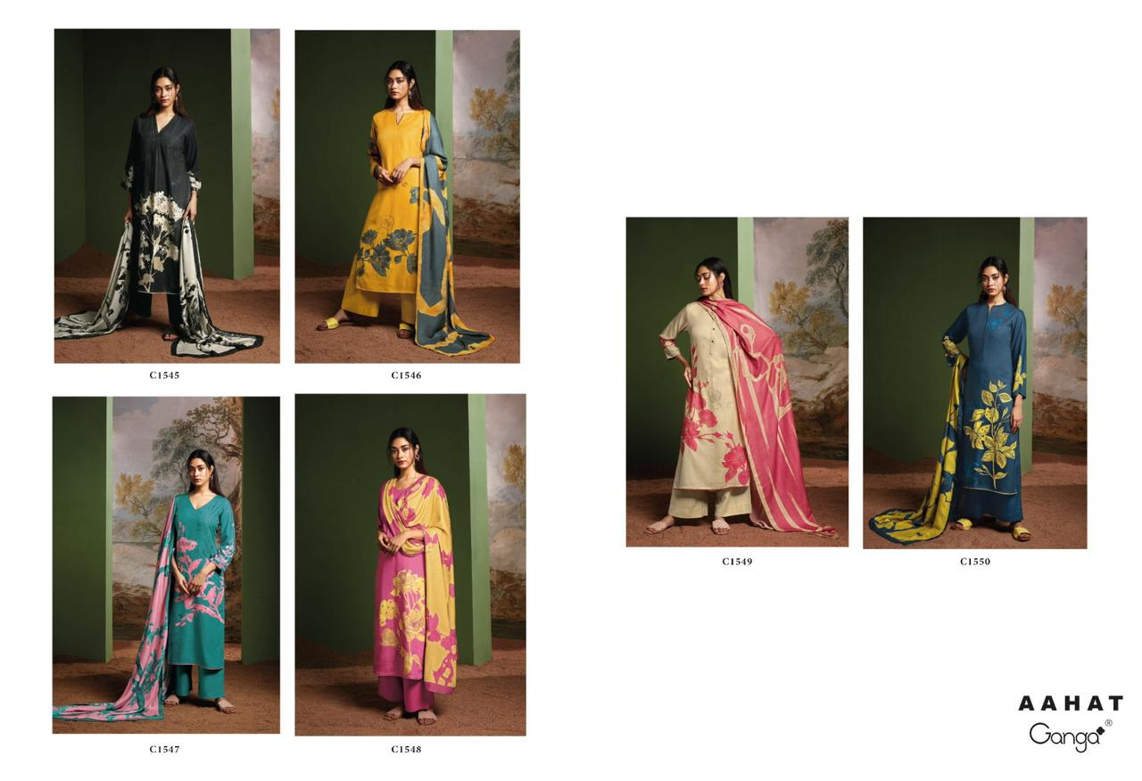 Aahat Ganga Pashmina Suits