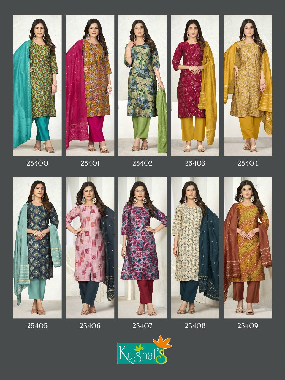 Aakruti Kushal Chanderi Readymade Pant Style Suits
