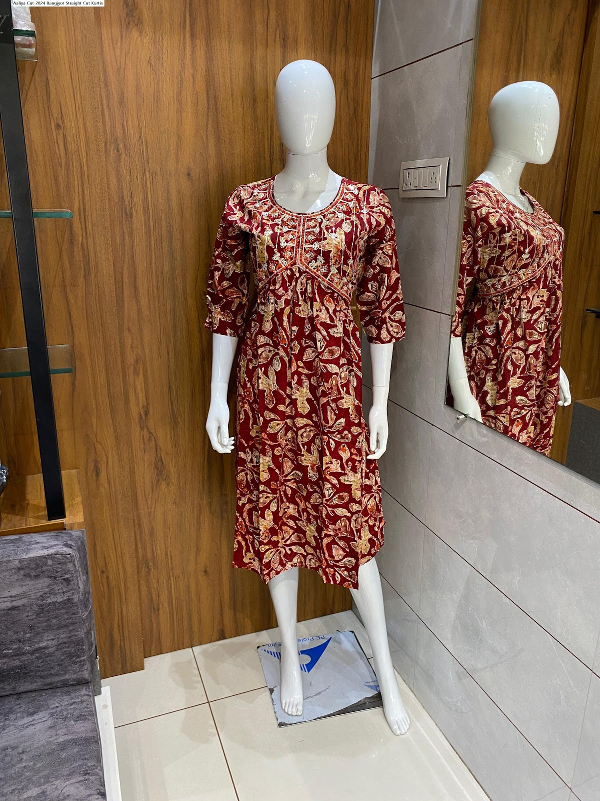 Aaliya Cut-2024 Rangjyot Capsule Rayon Straight Cut Kurtis