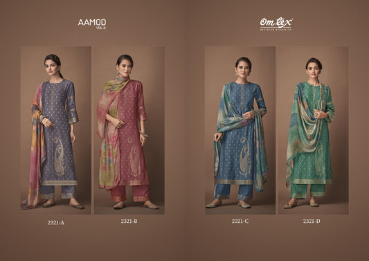Aamod Vol 6 Omtex Pashmina Suits
