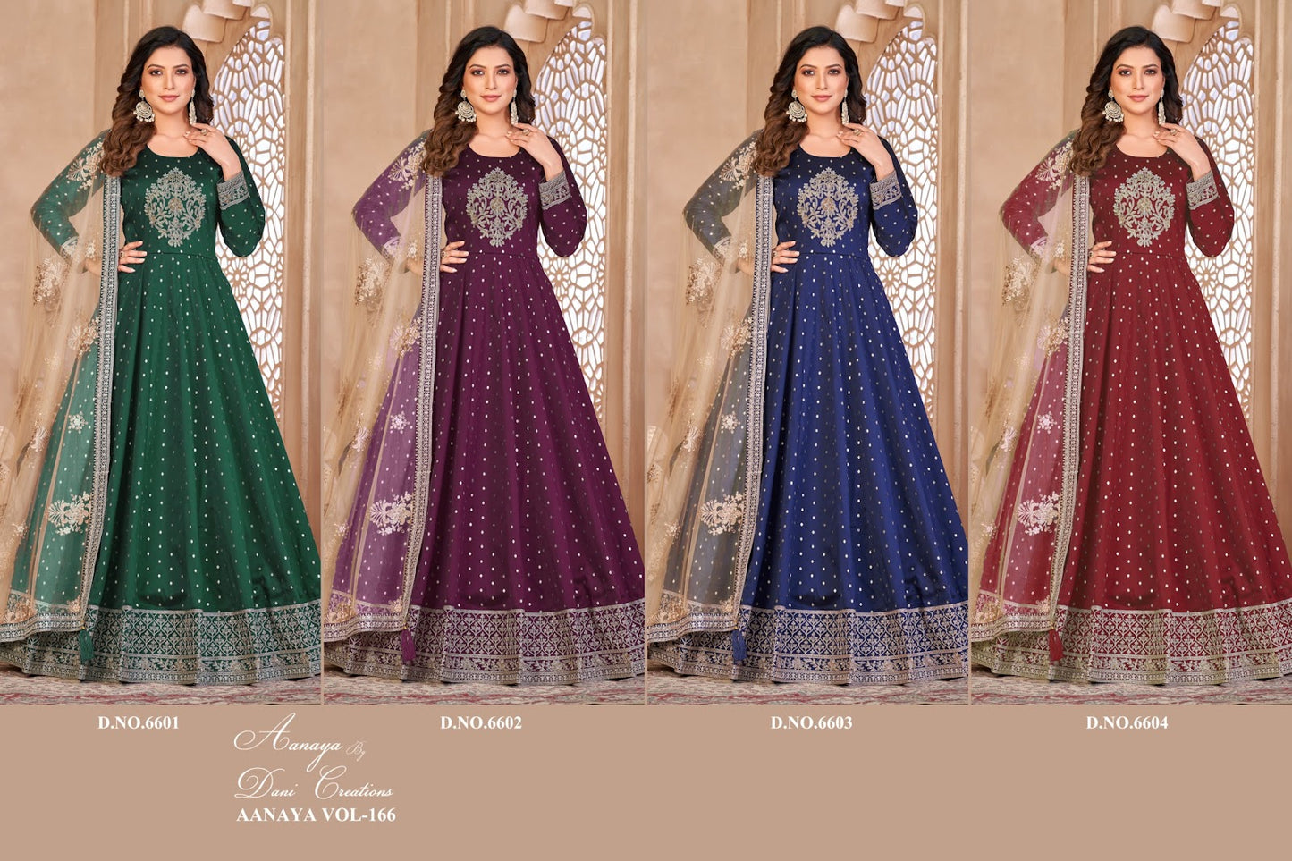 Aanaya Vol 166 Dani Fashion Anarkali Salwar Suits