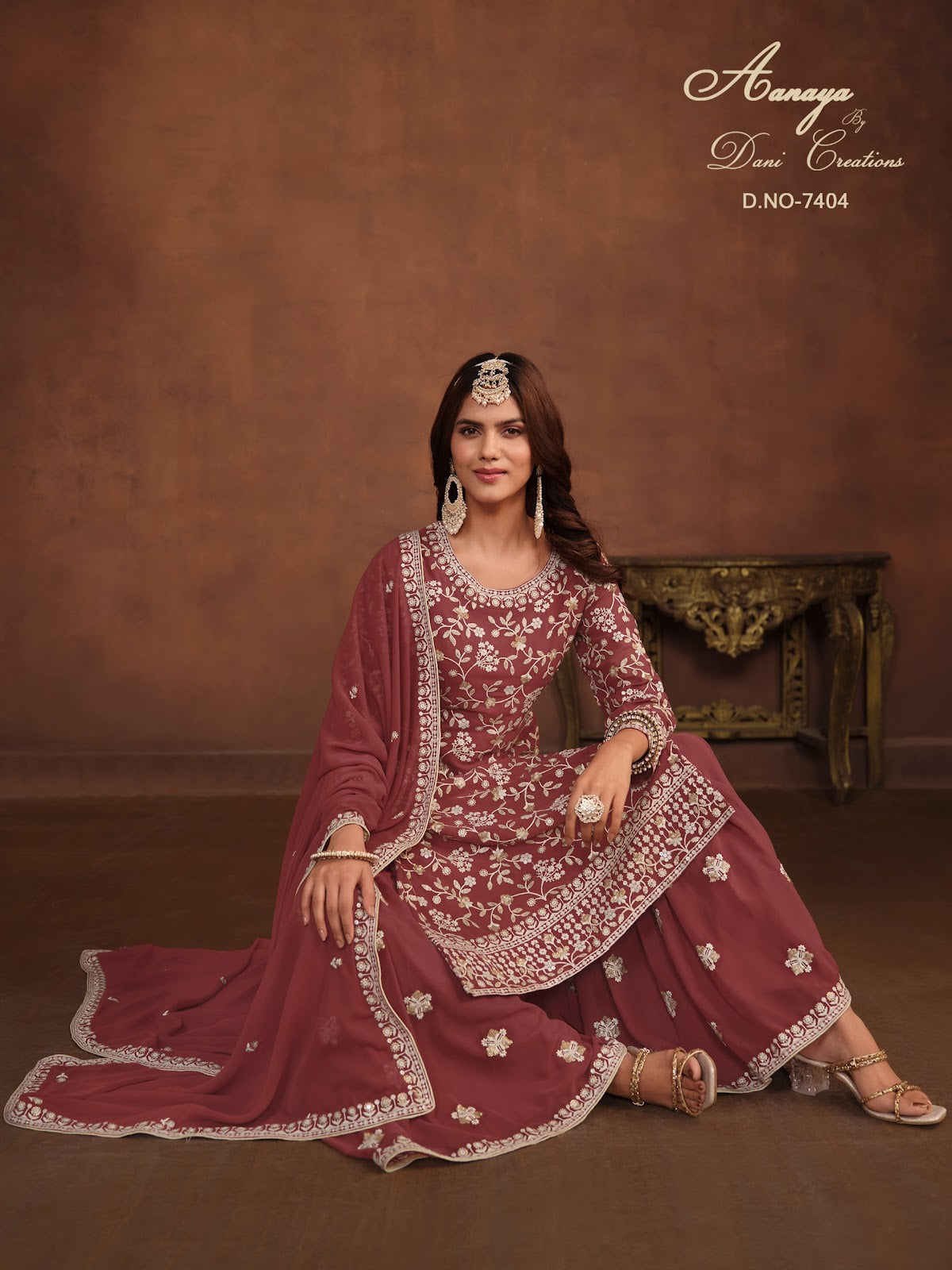 Aanaya Vol 174 Dani Creation Fox Georgette Plazzo Style Suits
