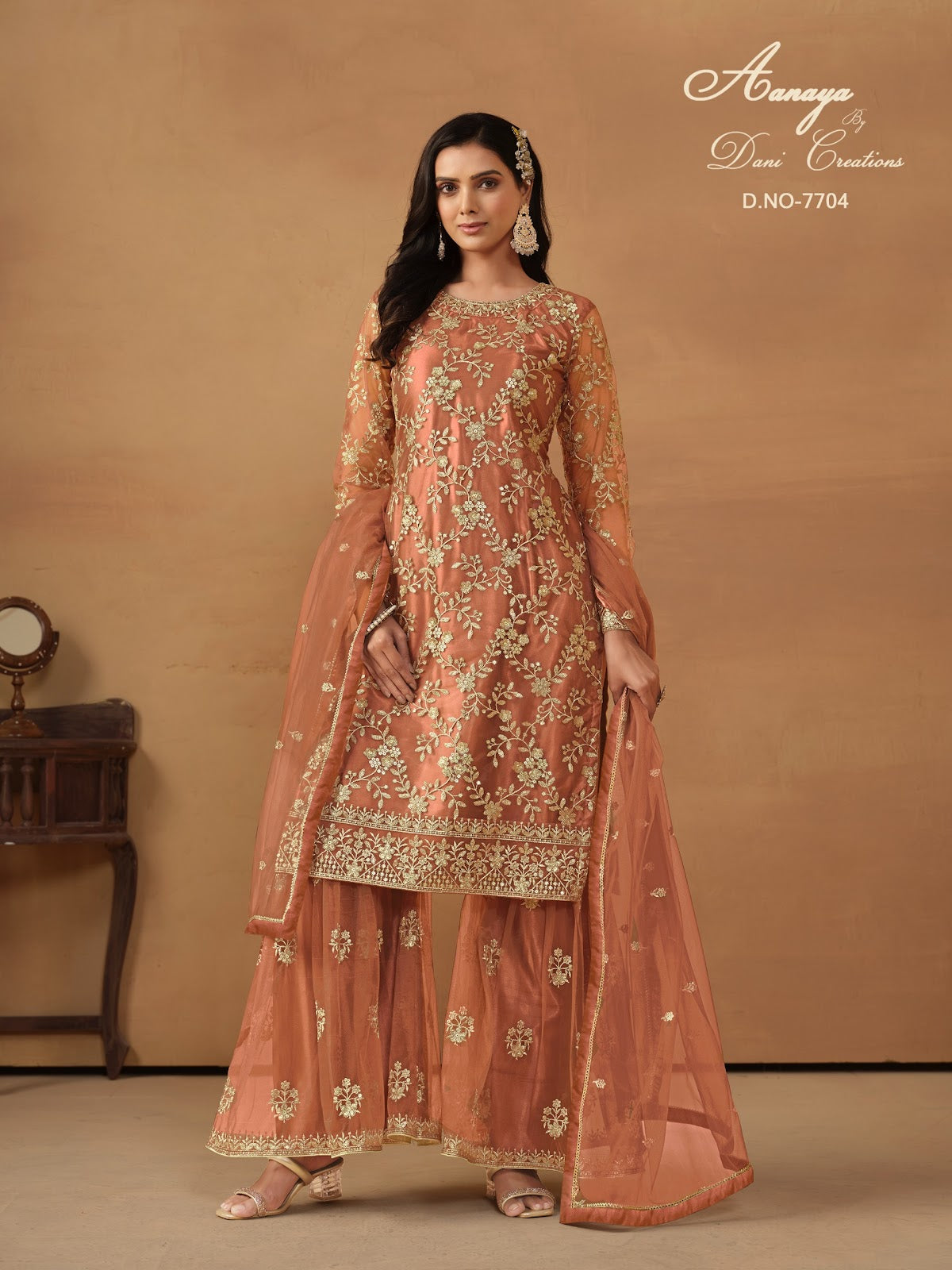 Aanaya Vol 177 Dani Creation Net Sharara Style Suits