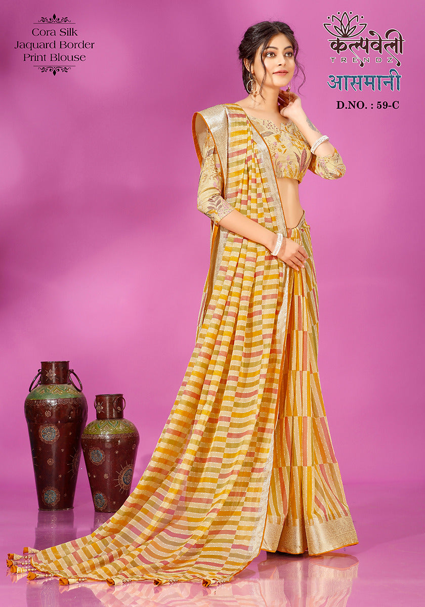 Aasmani-59 Kalpveli Silk Sarees