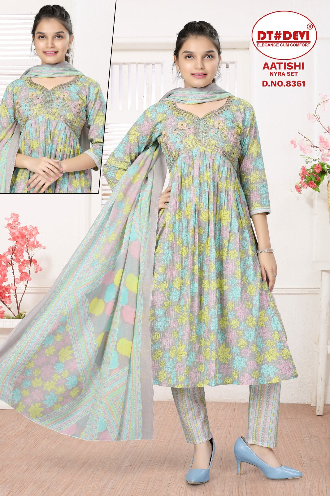 Aatishi-8361 Dt Devi Cotton Girls Readymade Pant Suits