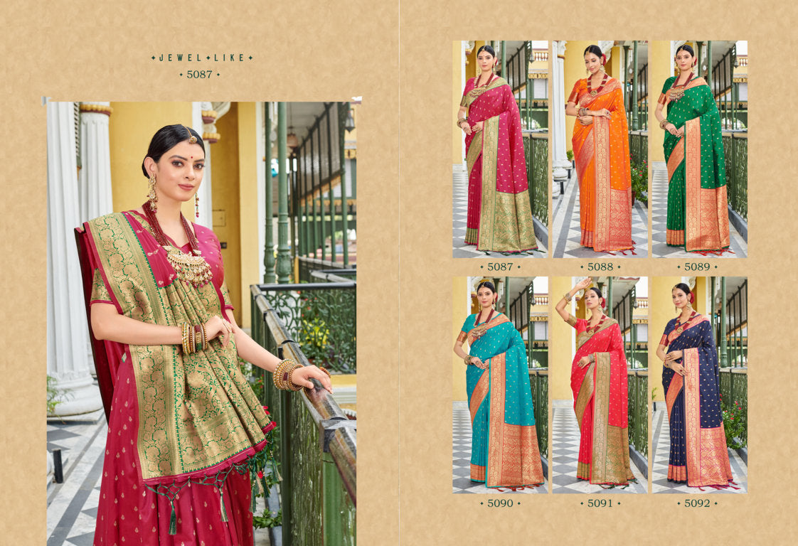 Abhi Silk Sangam Prints Fancy Sarees