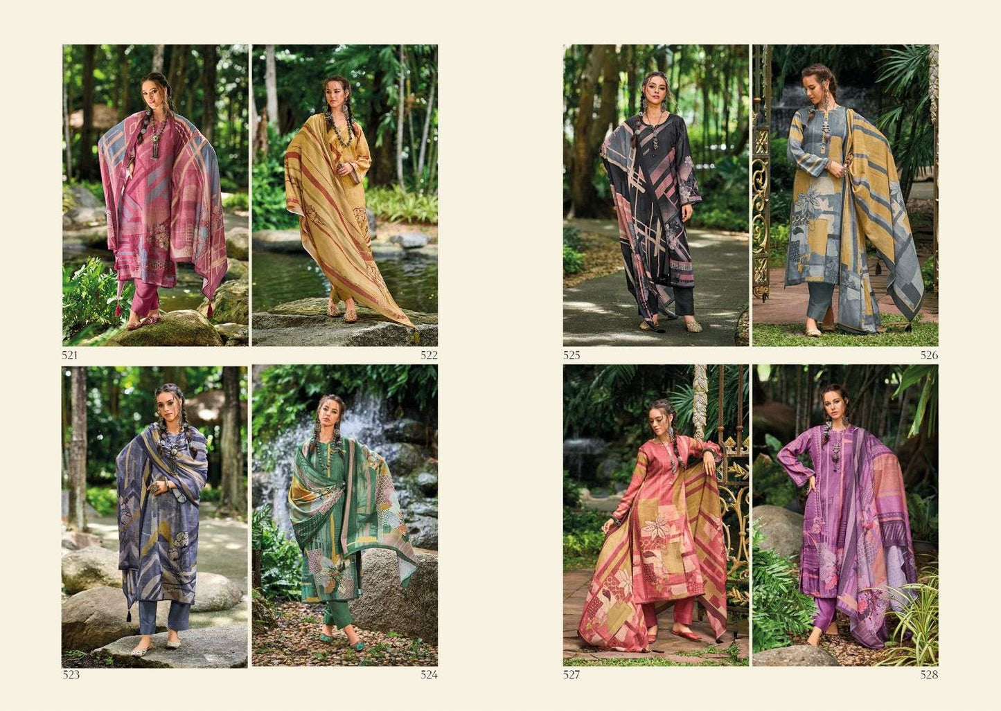 Adaah Kilory Pashmina Suits
