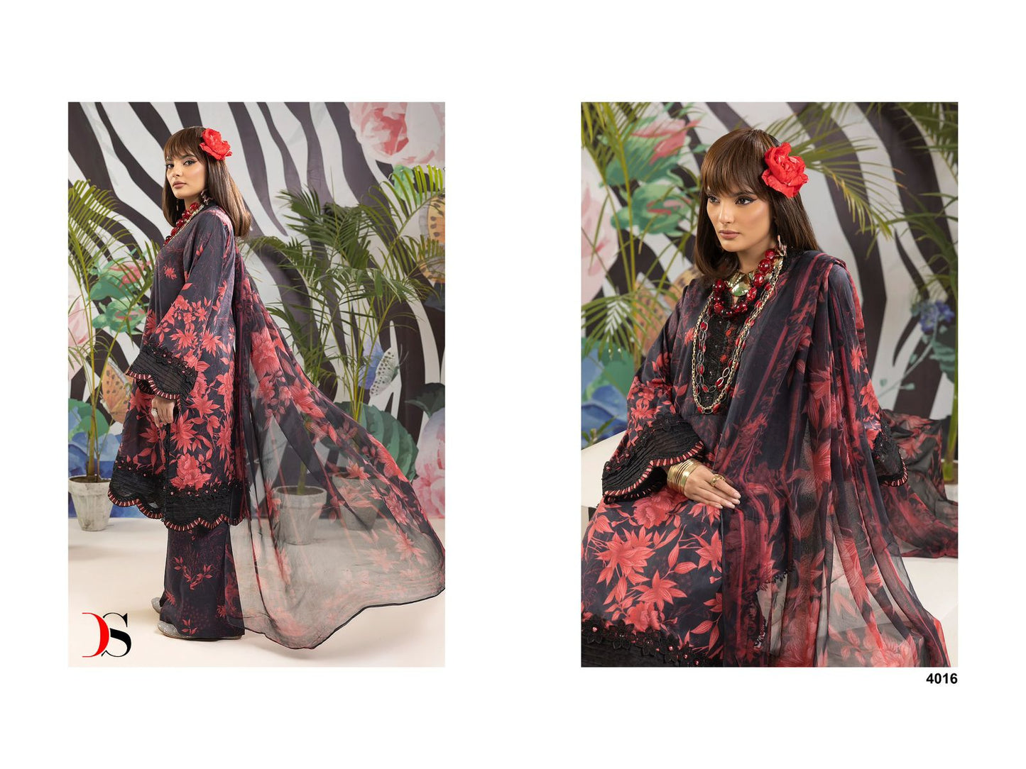 Adans Prints-24 Deepsy Cotton Pakistani Patch Work Suits