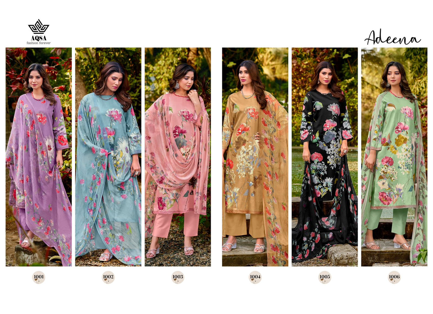 Adeena Aqsa Jaam Cotton Pant Style Suits