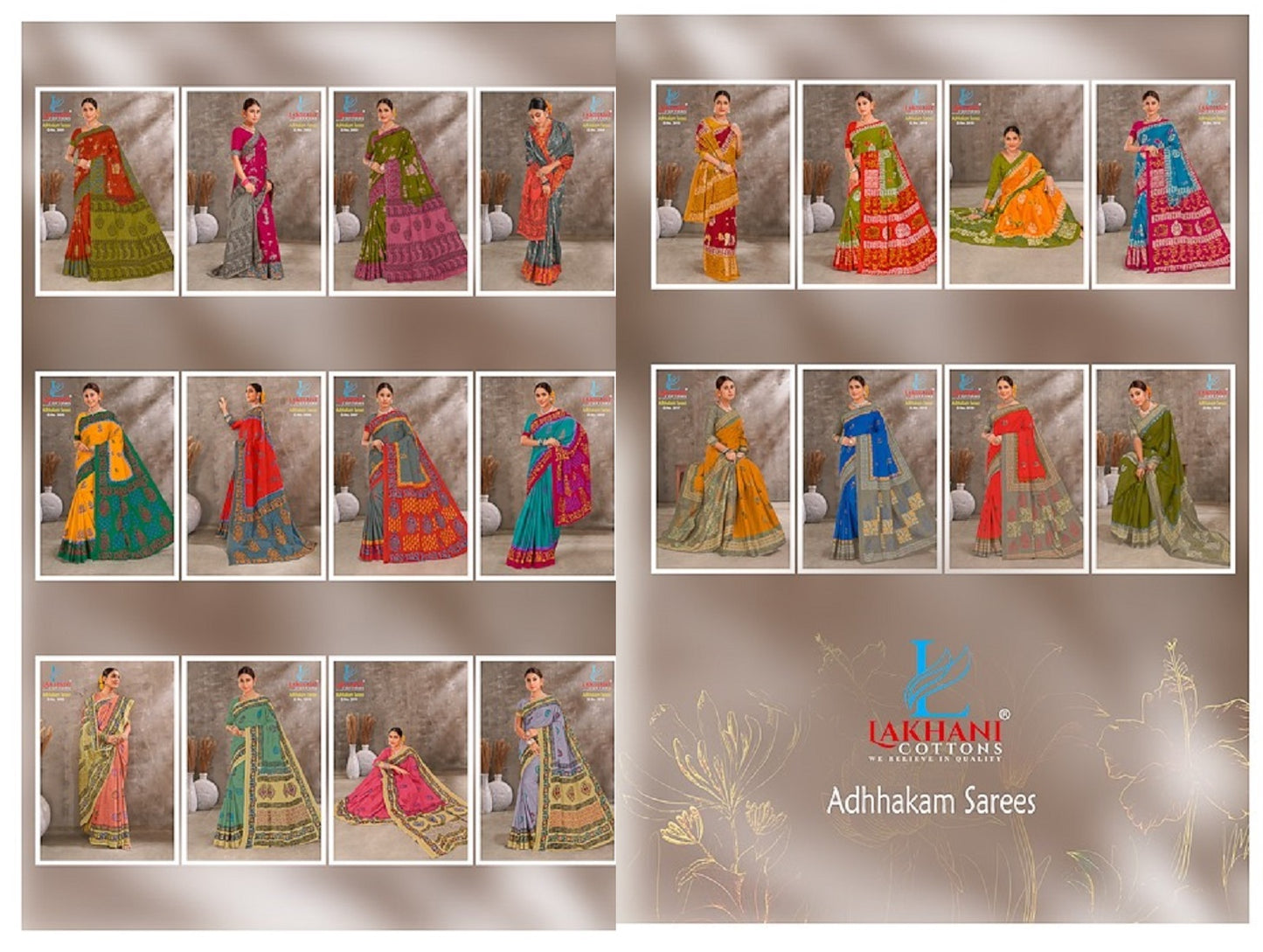Adhhakam Vol 3 Lakhani Cotton Sarees