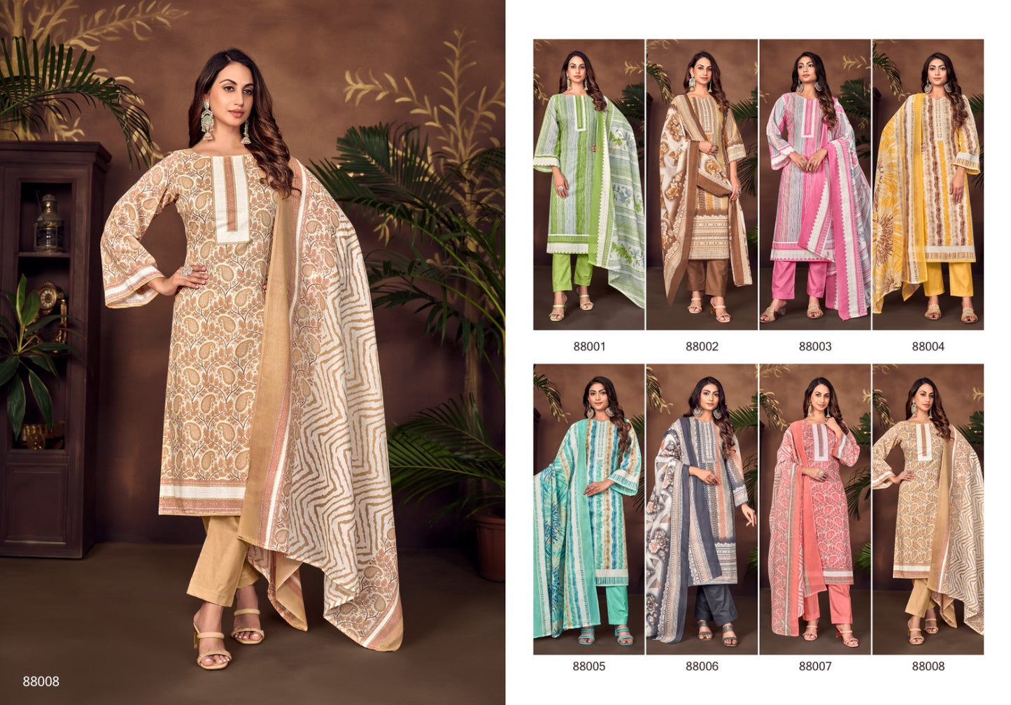 Adhira Vol 6 Skt Cotton Pant Style Suits