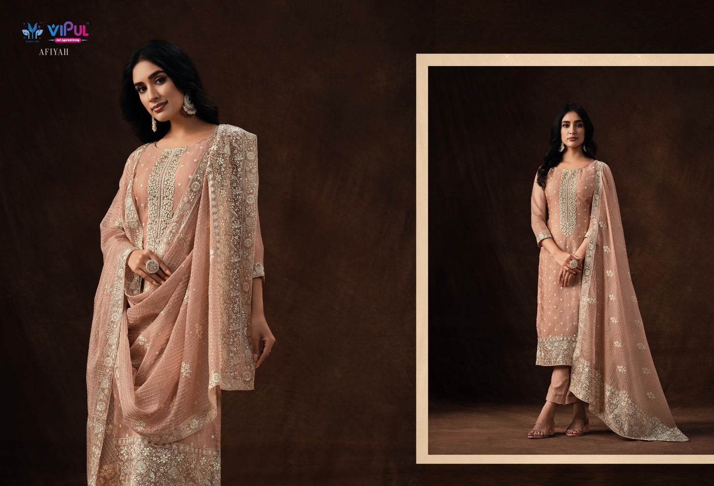 Afiyah Vipul Pant Style Suits