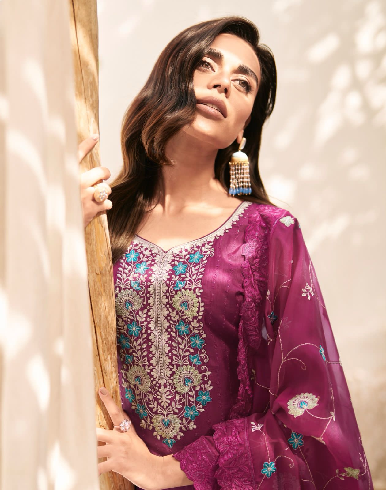Afreen Aashirwad Creation Silk Plazzo Style Suits