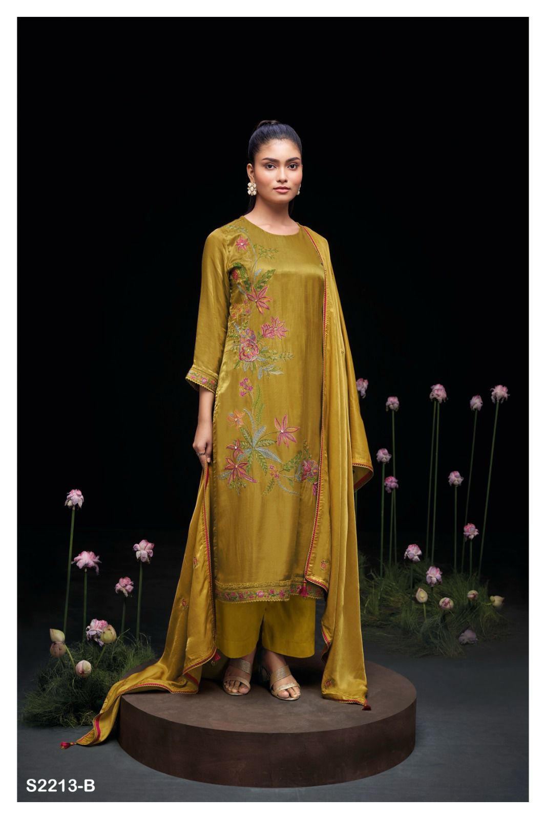 Aina 2213 Ganga Gaji Silk Plazzo Style Suits