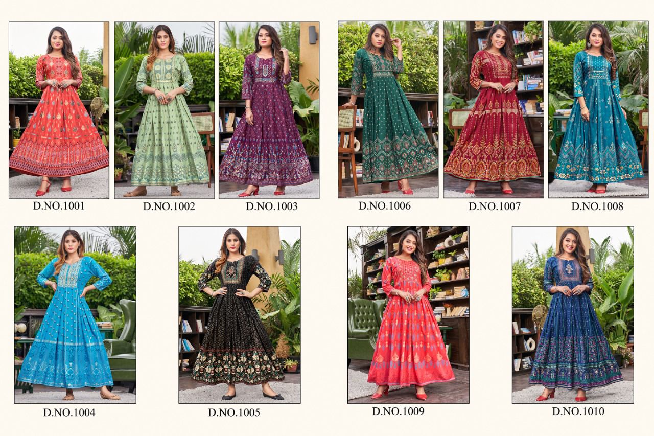 Akansha Vol 1 Rangjyot One Piece Gown