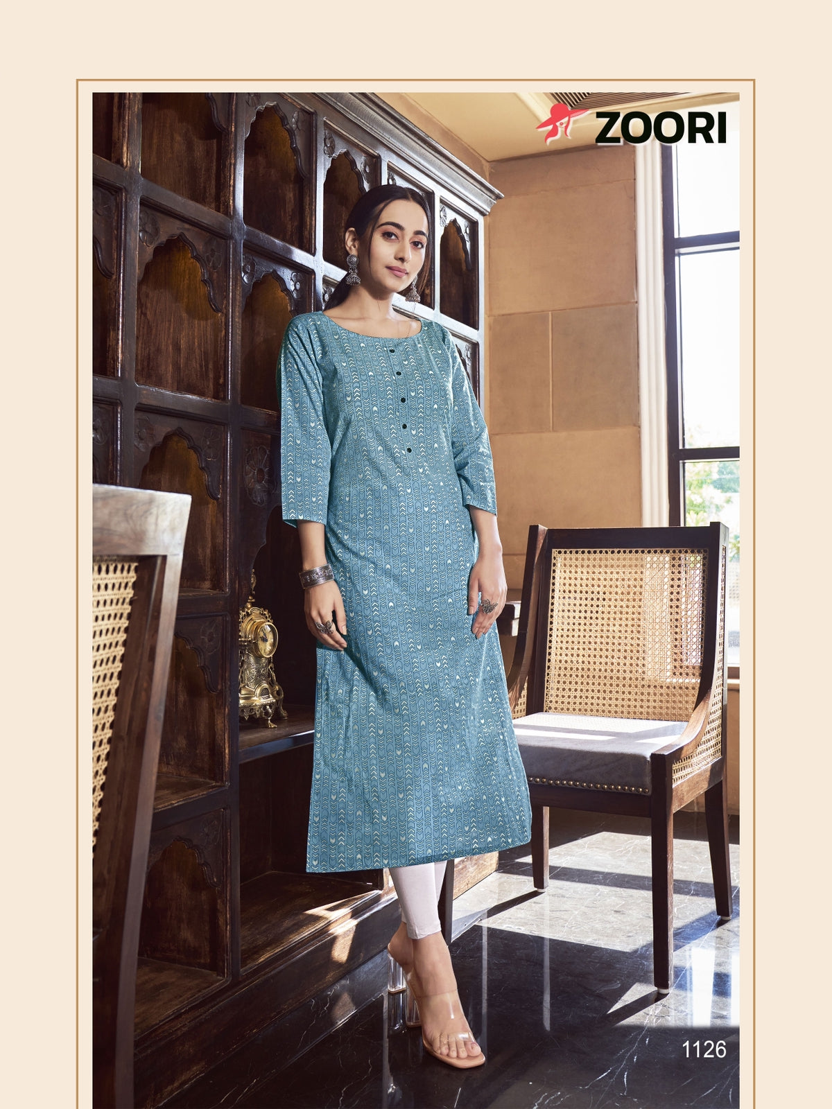Akshara Vol 21 Zoori Rayon Long Straight Kurti