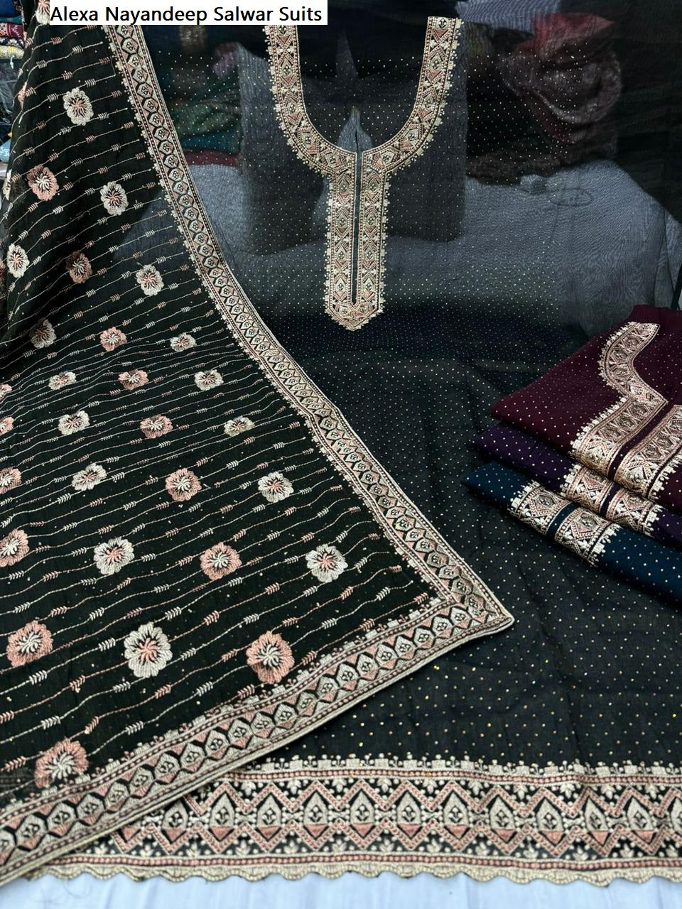 Alexa Nayandeep Viscose Simmer Salwar Suits