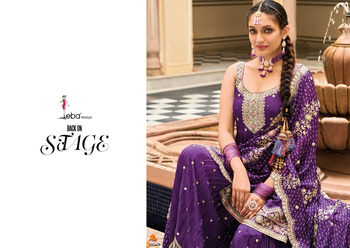 Alfaaz Eba Lifestyle Readymade Sharara Suits