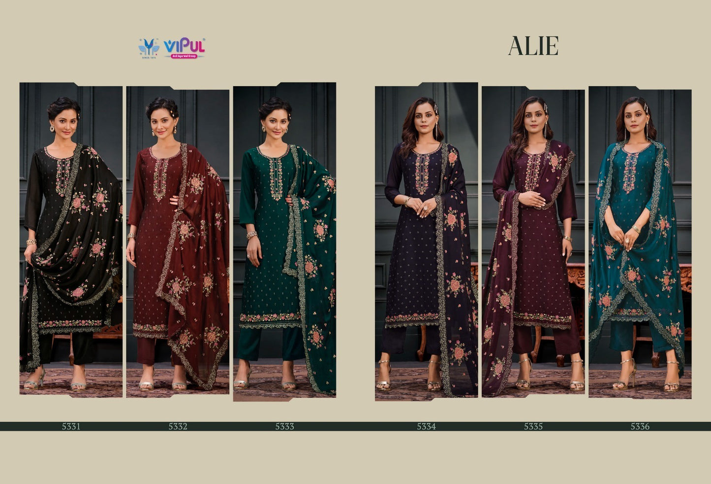 Alie Vipul Georgette Pant Style Suits