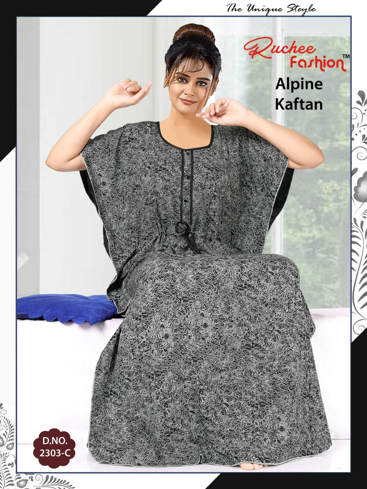 Alpine-2002 Ruchee Fashion Kaftan Nighty