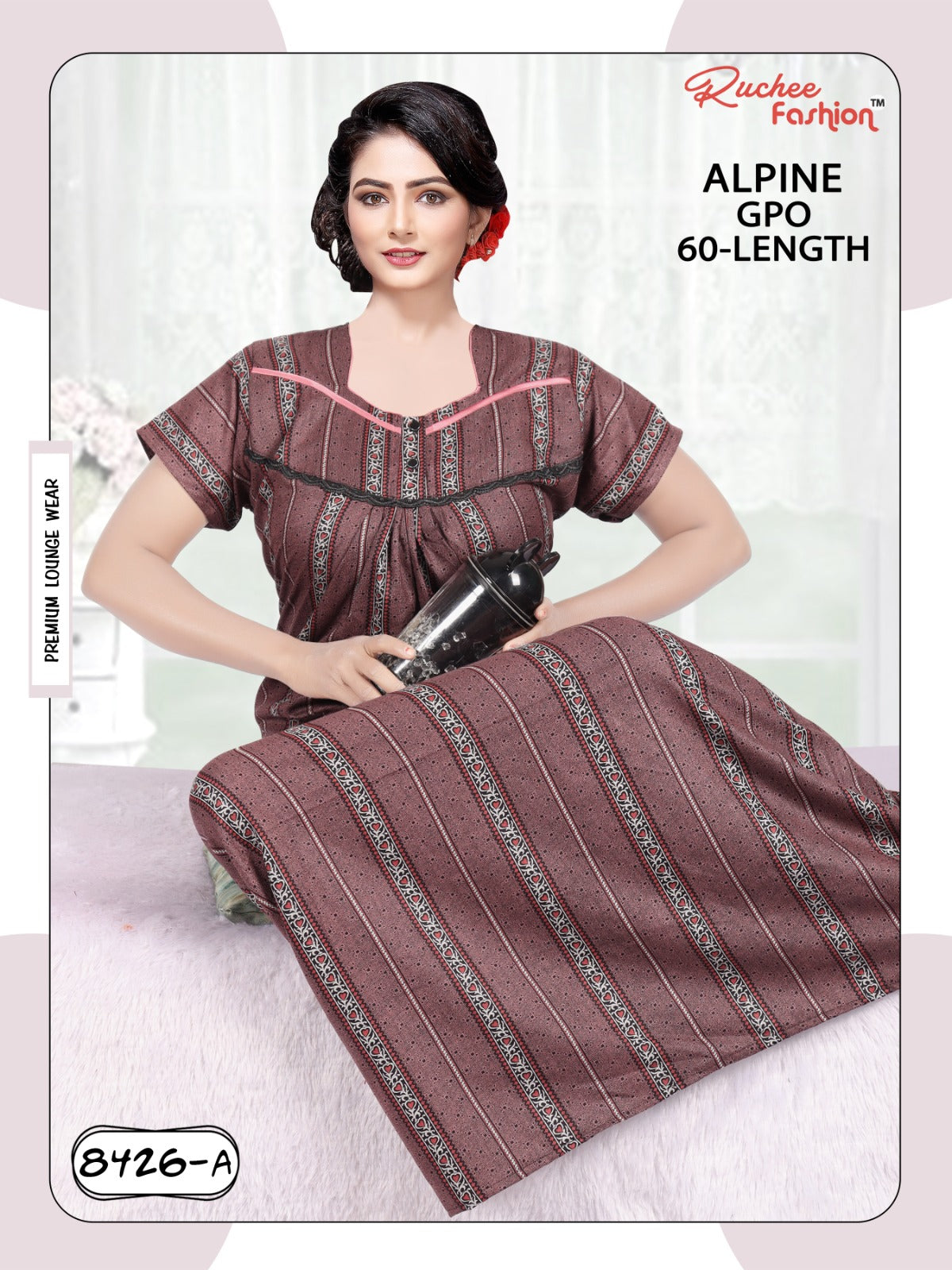 Alpine Gpo 0412 Ruchee Fashion Night Gowns