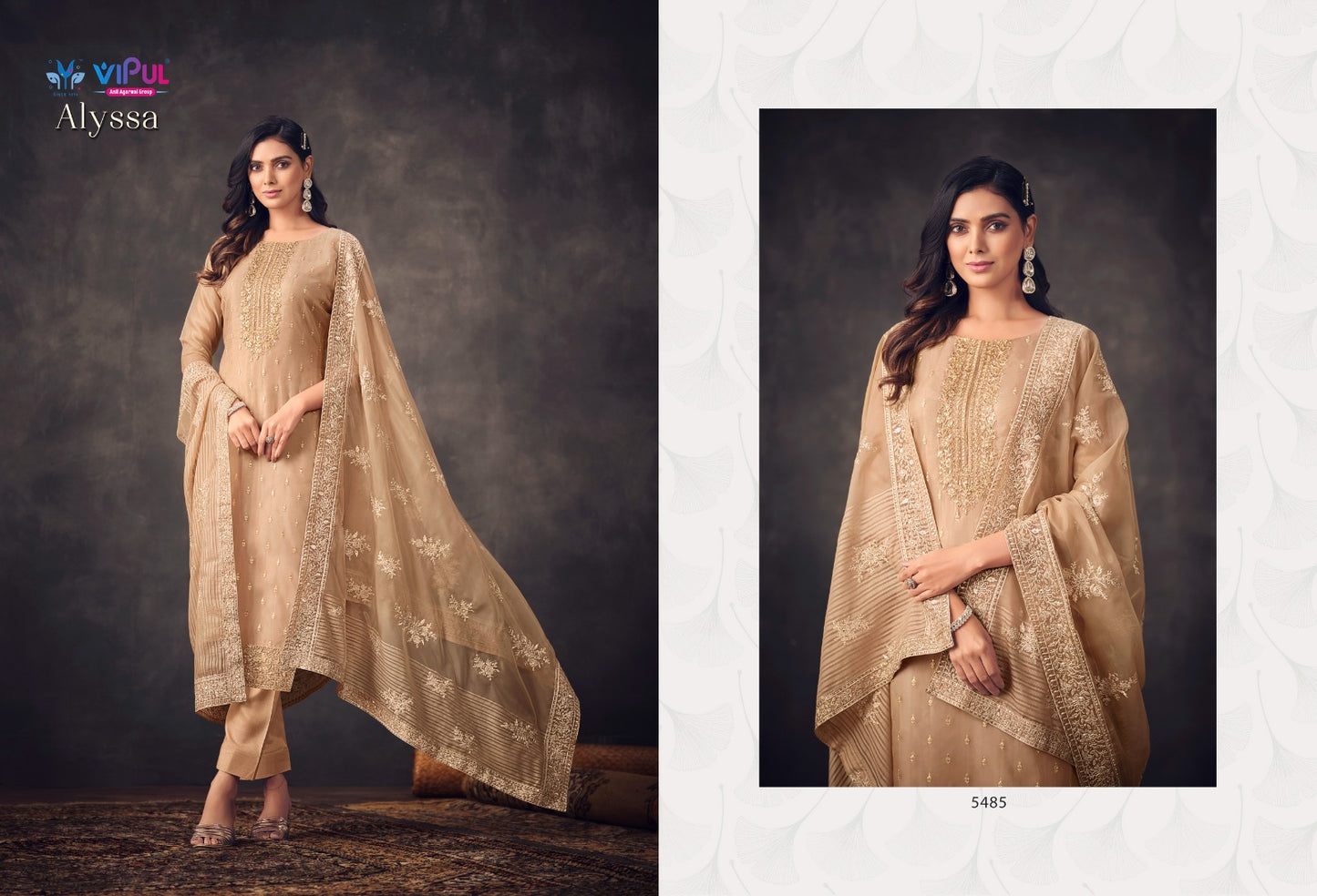 Alyssa Vipul Organza Pant Style Suits