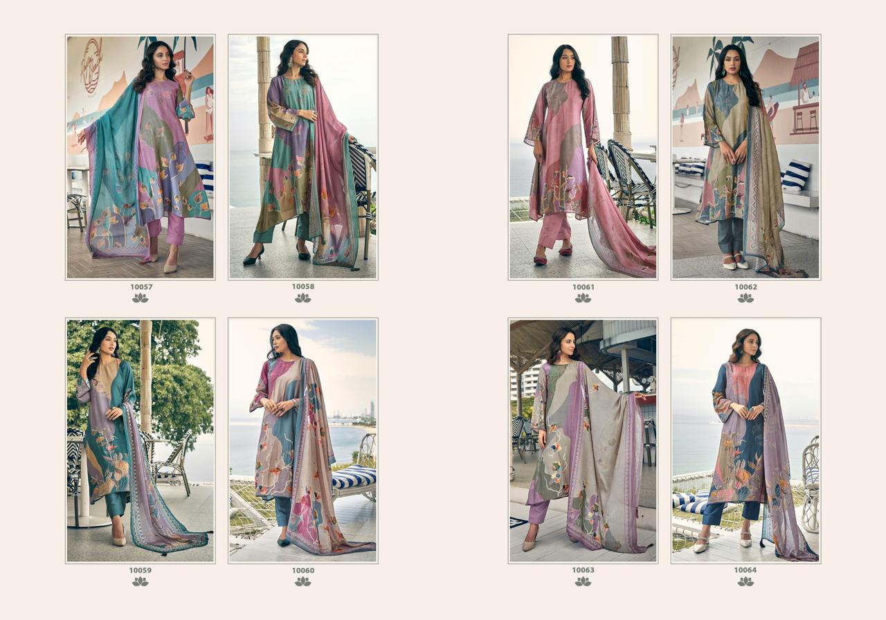 Anahat Sadhana Muslin Silk Pant Style Suits