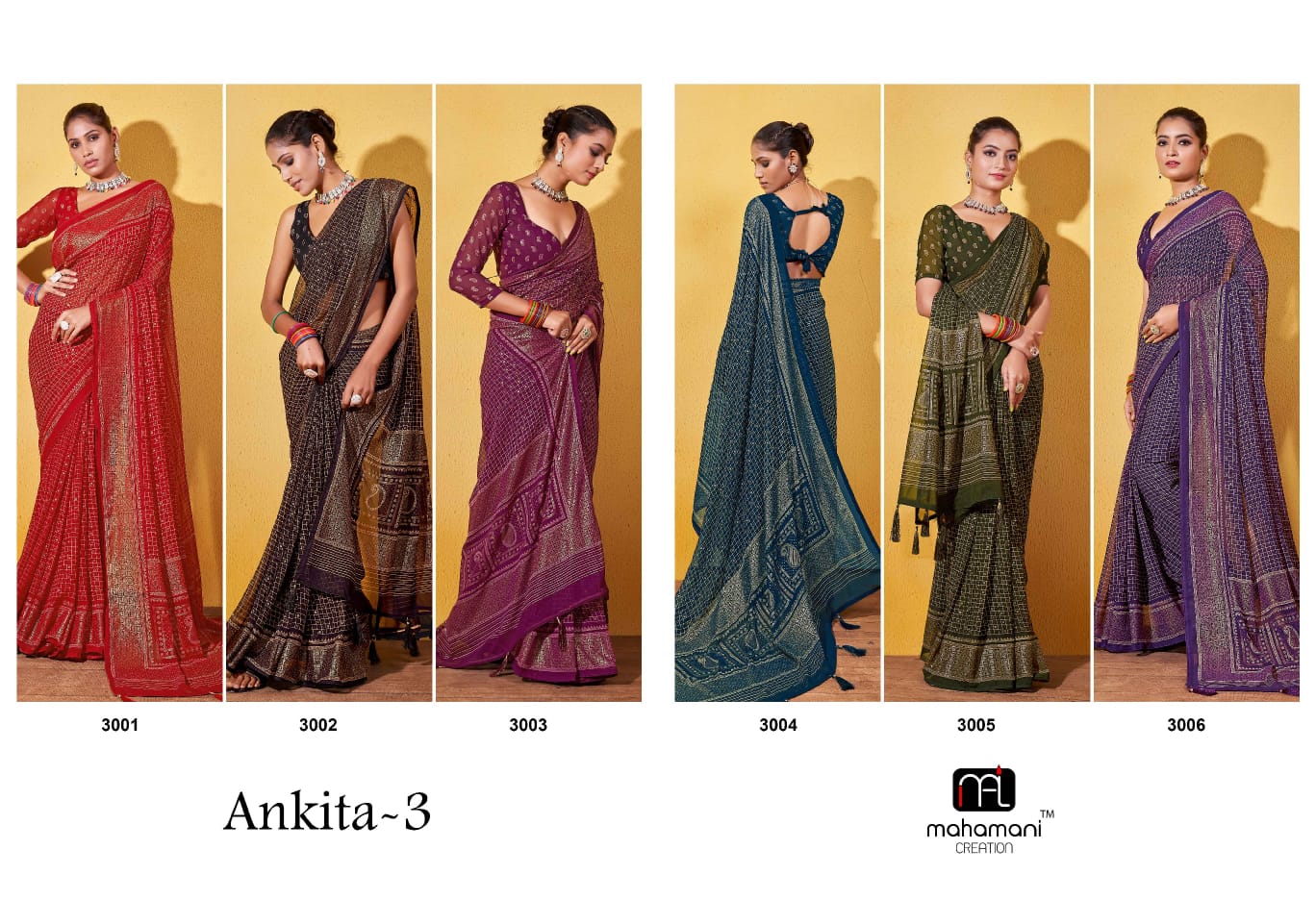 Ankita Vol 3 Mahamani Creation Georgette Sarees