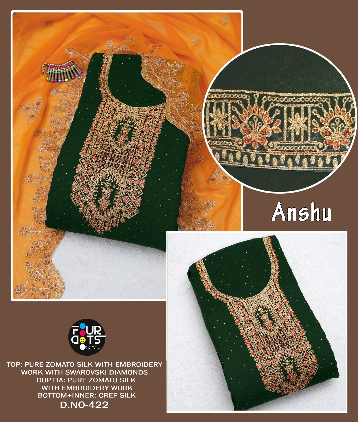 Anshu Four Dots Zomato Salwar Suits