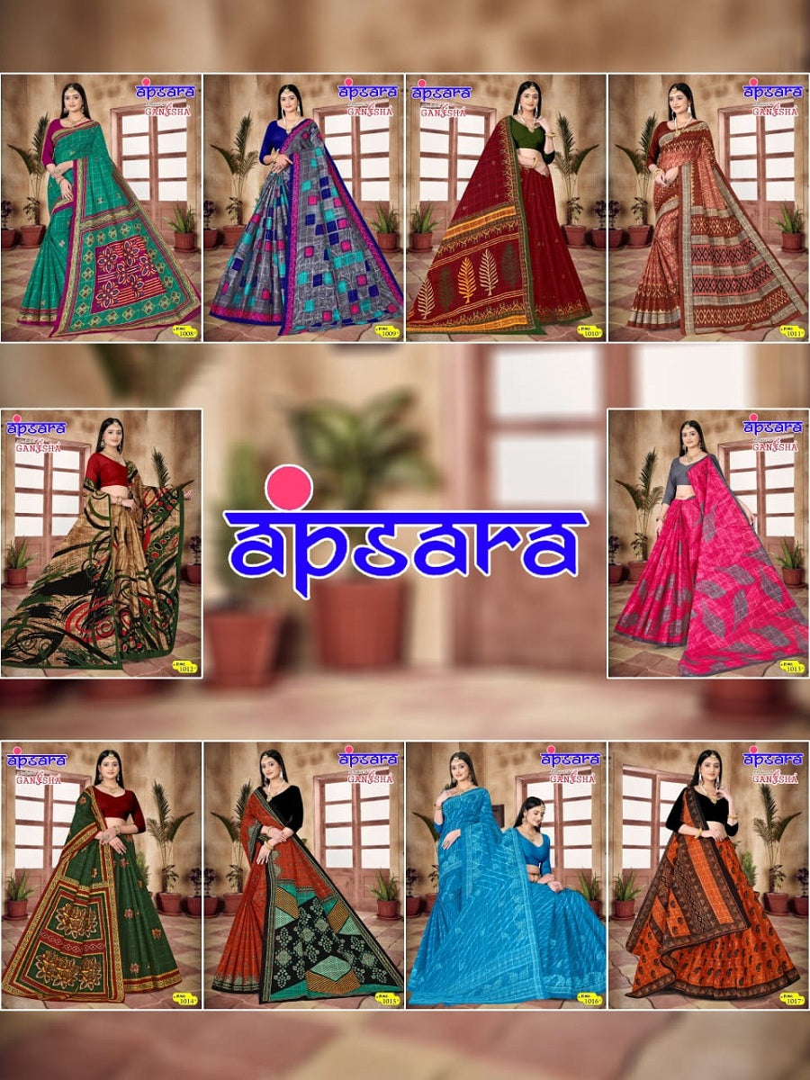 Apsara Vol 1 Ganesha Cotton Sarees