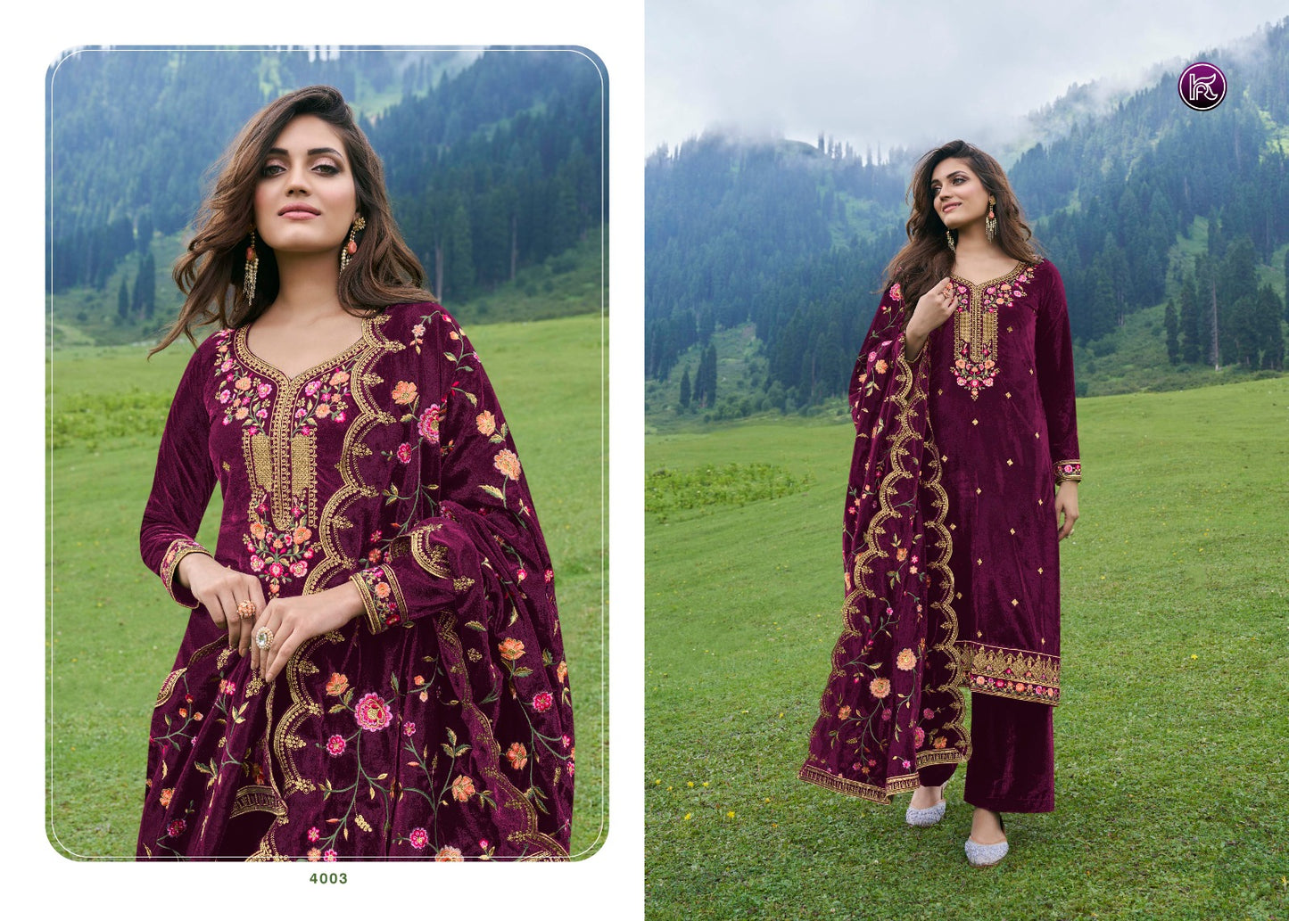 Archana Vol 4 Kala Fashion Velvet Suits