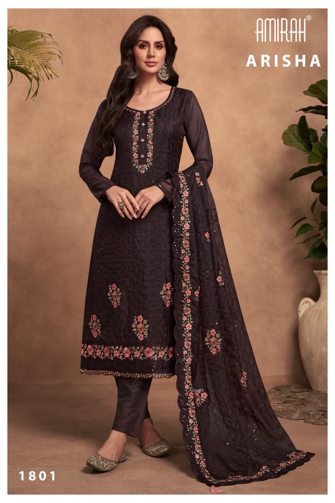 Arisha Amirah Organza Pant Style Suits
