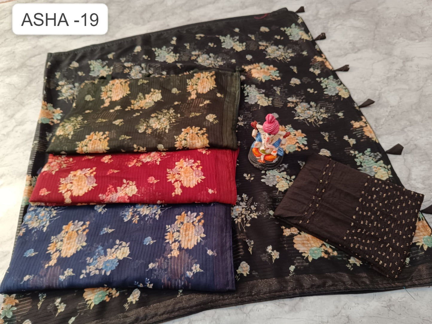 Asha-19 Kalpveli Georgette Sarees