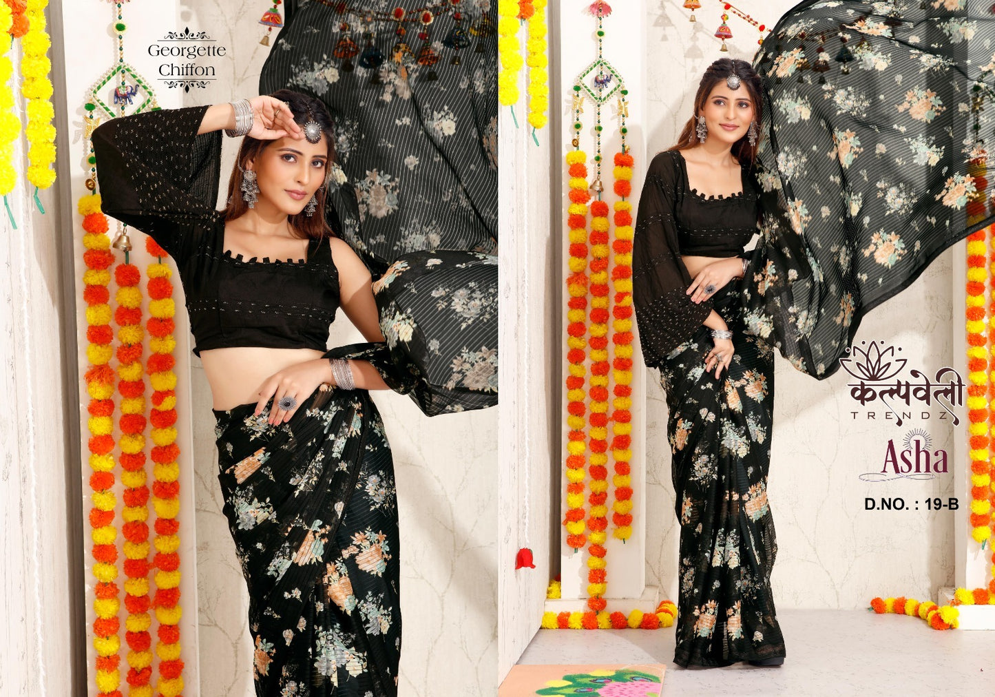 Asha-19 Kalpveli Georgette Sarees